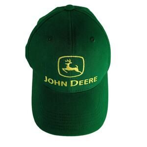 JOHN DEERE Logo Green Baseball Hat Ball Cap, James River Equipment ProWear Farm